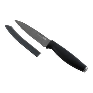 Kuhn Rikon - Colori® Titanium Serrated Paring Knife Black