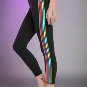 Spiritual Gangster Ada Stripe Leggings Size: S Colour: Black