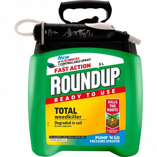 Roundup Fast Action Ready to Use Weedkiller Pump n Go 5L
