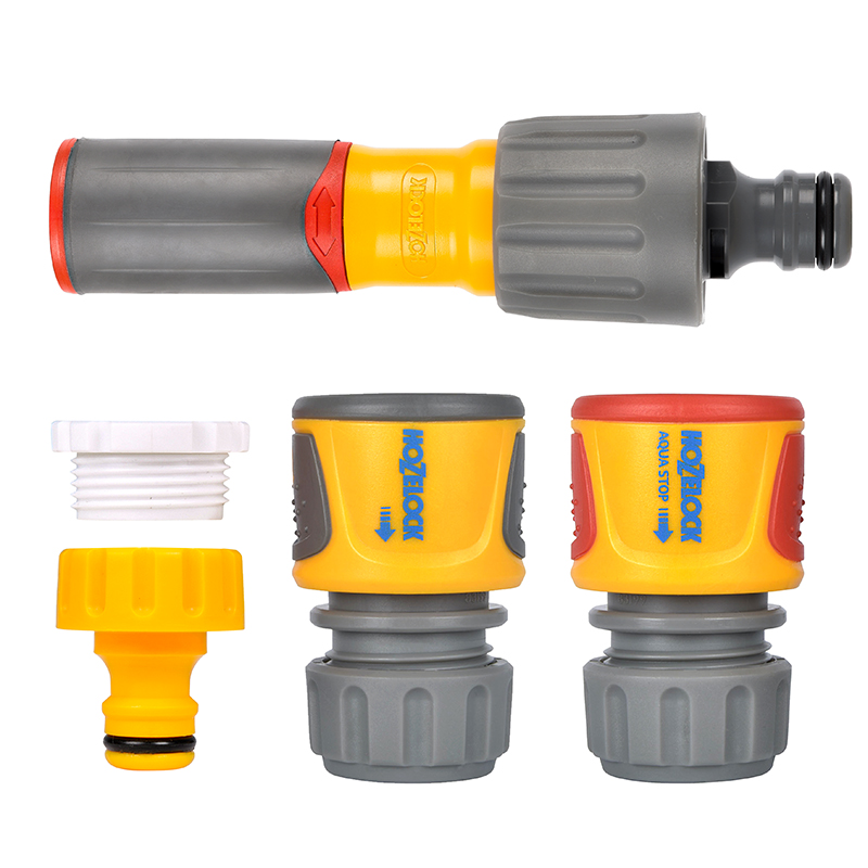 Hozelock 3 in 1 Nozzle Plus & Fittings Starter Set