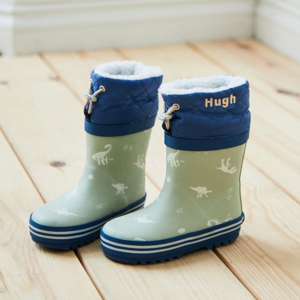 Personalised Natural History Museum Dinosaur Welly Boots FSC®
