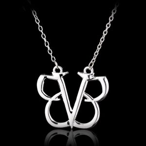 Rock Band Black Veil Brides Pendant Necklace BVB Logo Punk Gothic Music Fashion Choker Necklace