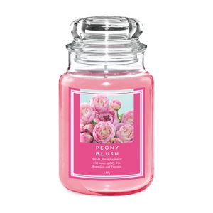 Fragrance Peony Blush Scented Jar Wax Candle 18oz