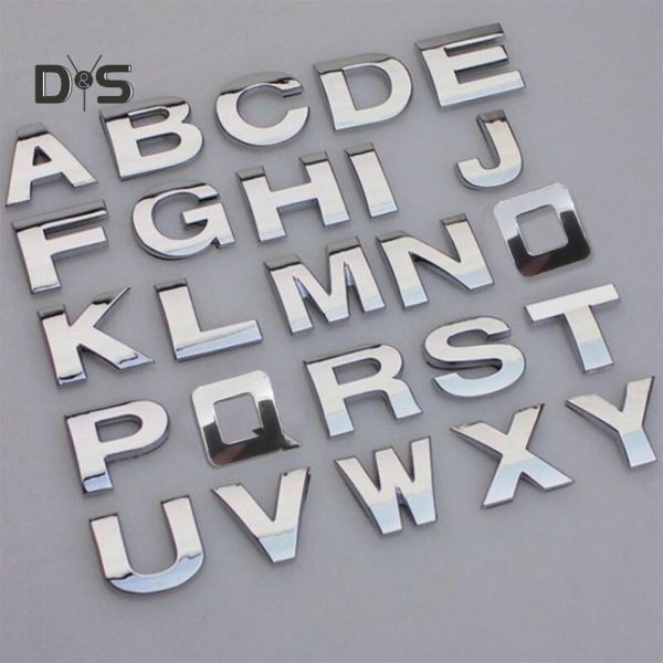 Car Badge Decals Decoration S silver