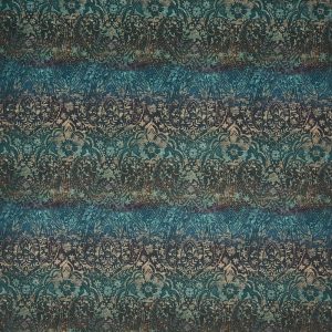 Prestigious Textiles Fable Digitally Printed Velvet Made To Measure Lined Curtains Lagoon