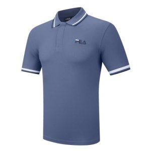 FILA Mens Vintage Indigo Bowey Graphic Polo Shirt