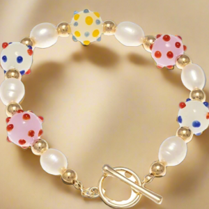 Sofia Richie x 8 Other Reasons Glass Bead Charm Bracelet Colour: Gold