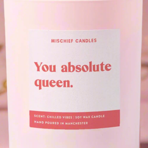 Mischief Candles You Queen Candle Colour: Pink
