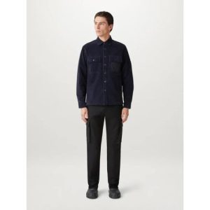 Belstaff Mens Dark  Ink Regular Fit Fallgate Shirt
