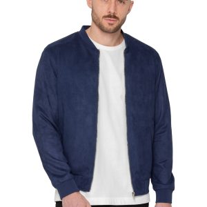 Enzo Milano | Mens Suede Bomber Jacket