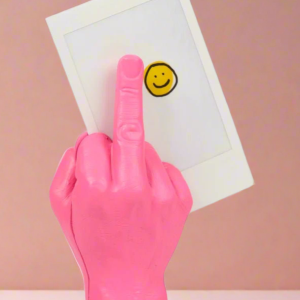 Bitten Design The Finger Magnetic Photo Holder Colour: Pink