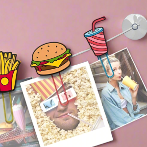 Mustard ClipIt Fast Food Photo Hangers Colour: Multi
