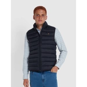 Farah Mens Black Joel Wadded Gilet