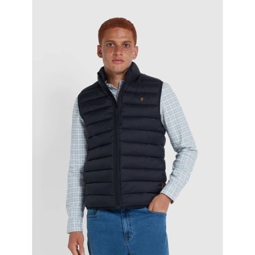 Farah Mens Black Joel Wadded Gilet