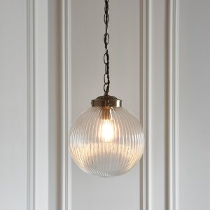 Brydon Small Pendant Light - Clear Glass