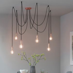 Studio 6 Cluster Pendant Light - Copper