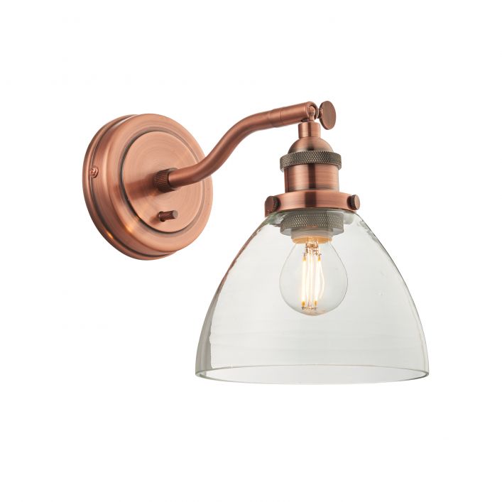 Hansen 1 Light Wall Light - Copper