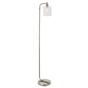 Toledo 1 Light Floor Lamp - Brushed Nikel