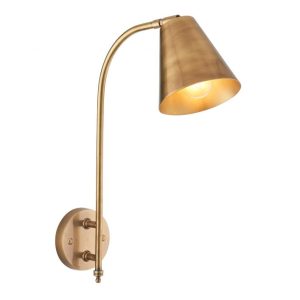 Radha 1 Light Wall Light - Brass