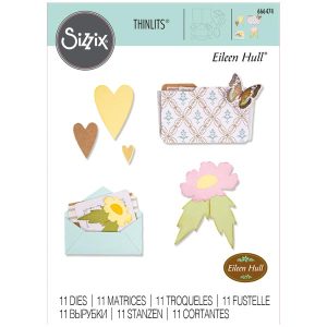 Sizzix Thinlits Die Set Envelope, Folder & Flowers by Eileen Hull | Set of 11
