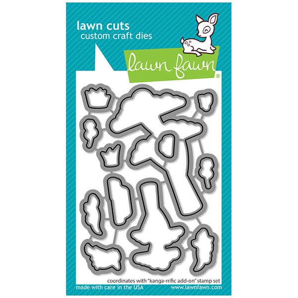 Lawn Fawn Lawn Cuts Outline Die Set Kanga-rrific Add On | Set of 12