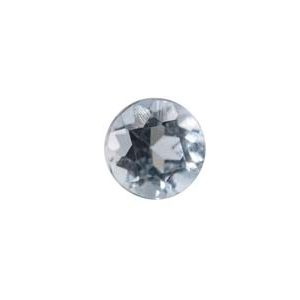 Aquamarine, Round, 2.5mm