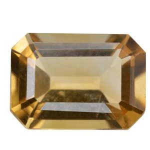 Citrine, Octagon, 7x5mm