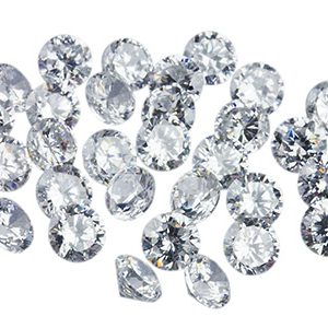 White Cubic Zirconia, Round 4mm,   Pack of 30, PMC Safe, Sizes May    Vary Slightly