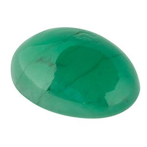 Emerald, Oval Cabochon, 7x5mm