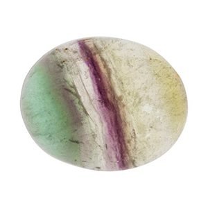 Fluorite, Oval Cabochon, 10x8mm