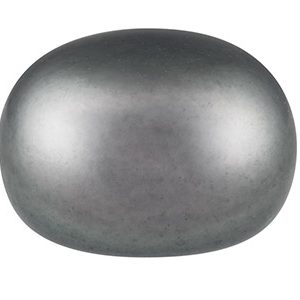 Cultured Pearls Pair Button         Half Drilled 6-6.5mm, Peacock Grey, Freshwater