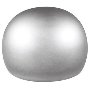 Cultured Pearls Pair Button        Half Drilled 7.5-8mm, Silver Grey, Freshwater