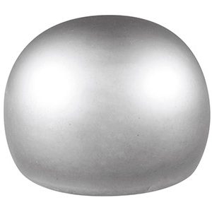 Cultured Pearls Pair Button        Half Drilled 9-9.5mm, Silver Grey, Freshwater