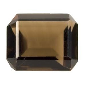 Smokey Quartz, Octagon, 12x10mm