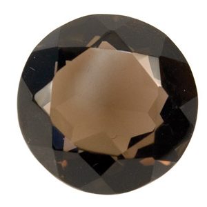 Smokey Quartz, Round, 16mm