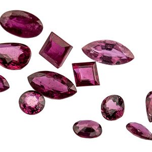Ruby, Mixed Shapes, Pack of 12