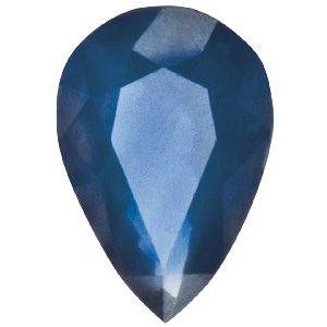 Sapphire, Pear, 6x4mm