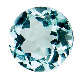 Sky Blue Topaz, Round, 5mm, Treated