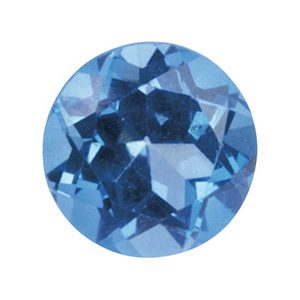 London Blue Topaz, Round, 1.5mm,   Treated