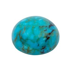 Chinese Turquoise Matrix, Round    Cabochon 10mm