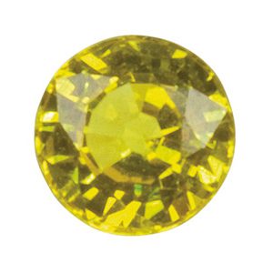 Yellow Sapphire, Round, 3mm