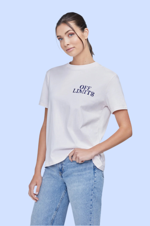 Wildfox Off Limits Ryan Tee Colour: Shrinking Violet Size: S