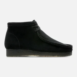 Clarks Men's Wallabee Boot Black Suede - Size: 8