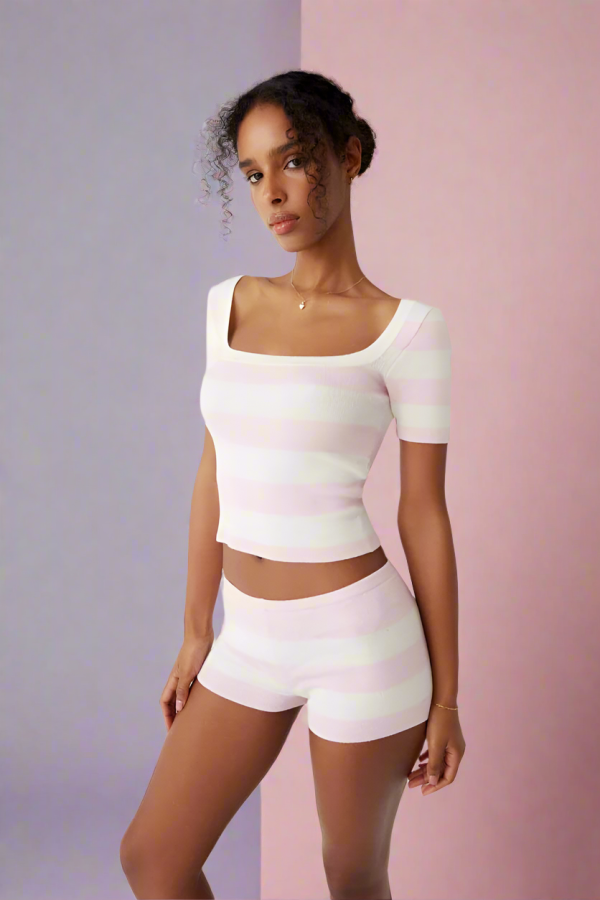 Frankies Bikinis Sunset Knit Ballet Shorts Size: L Colour: White
