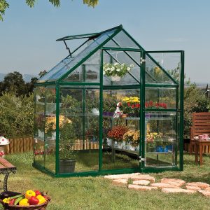 6â x 4â Palram Canopia Harmony Green Polycarbonate Greenhouse (1.85m x 1.26m)