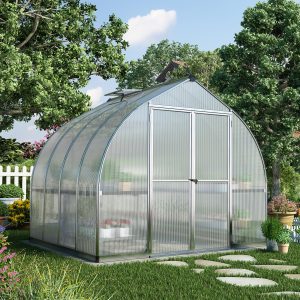 8x8 Palram Canopia Bella Silver Greenhouse