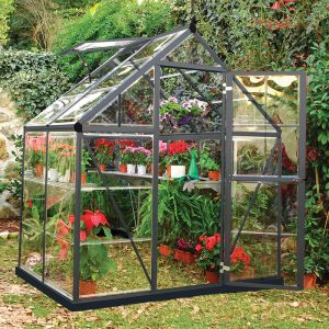 6â x 4â Palram Canopia Harmony Grey Polycarbonate Greenhouse (1.85m x 1.26m)