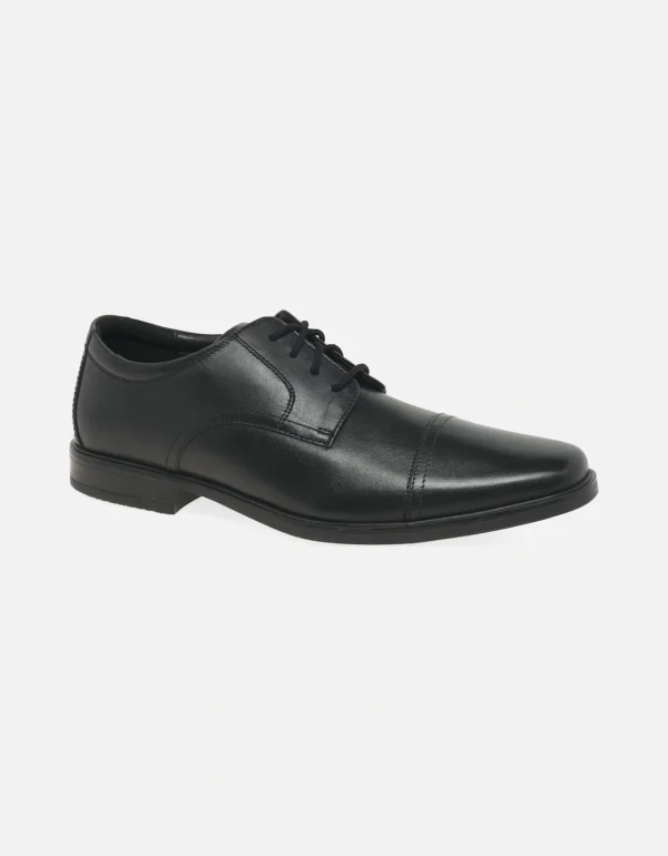 Clarks Men's Howard Cap Mens Formal Lace Up Shoes - Black - Size: 7