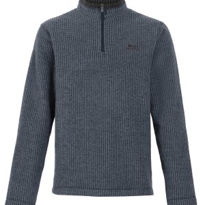 Weird Fish Newark Eco 1/4 Zip Grid Fleece Navy Size 4XL