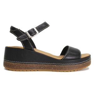 Clarks Clarks Kassanda Lily Leather Women's Wedge Slingback Sandals
